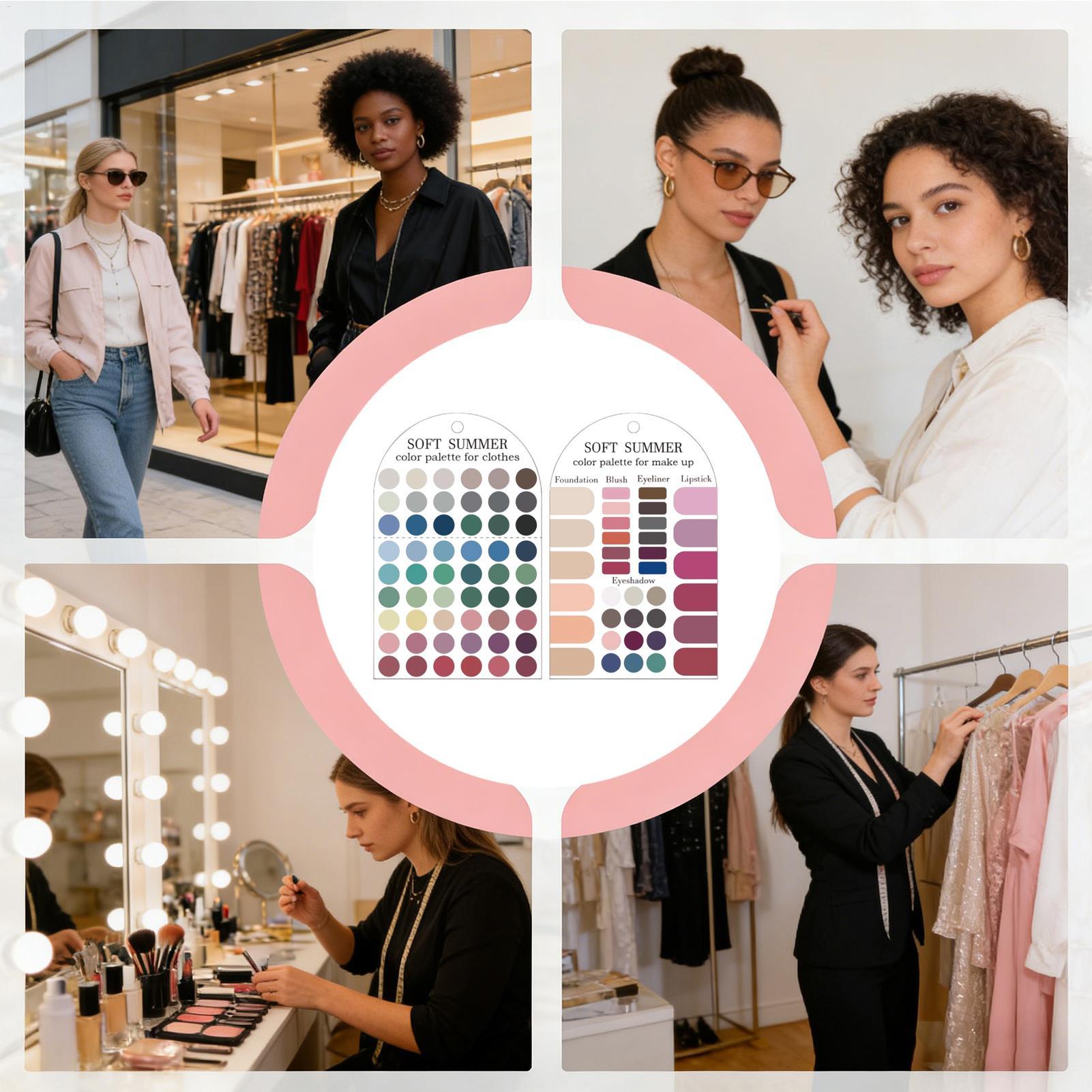 Summer Clothing Palette - 2 штуки акриловой сезонной палитры, мягкая