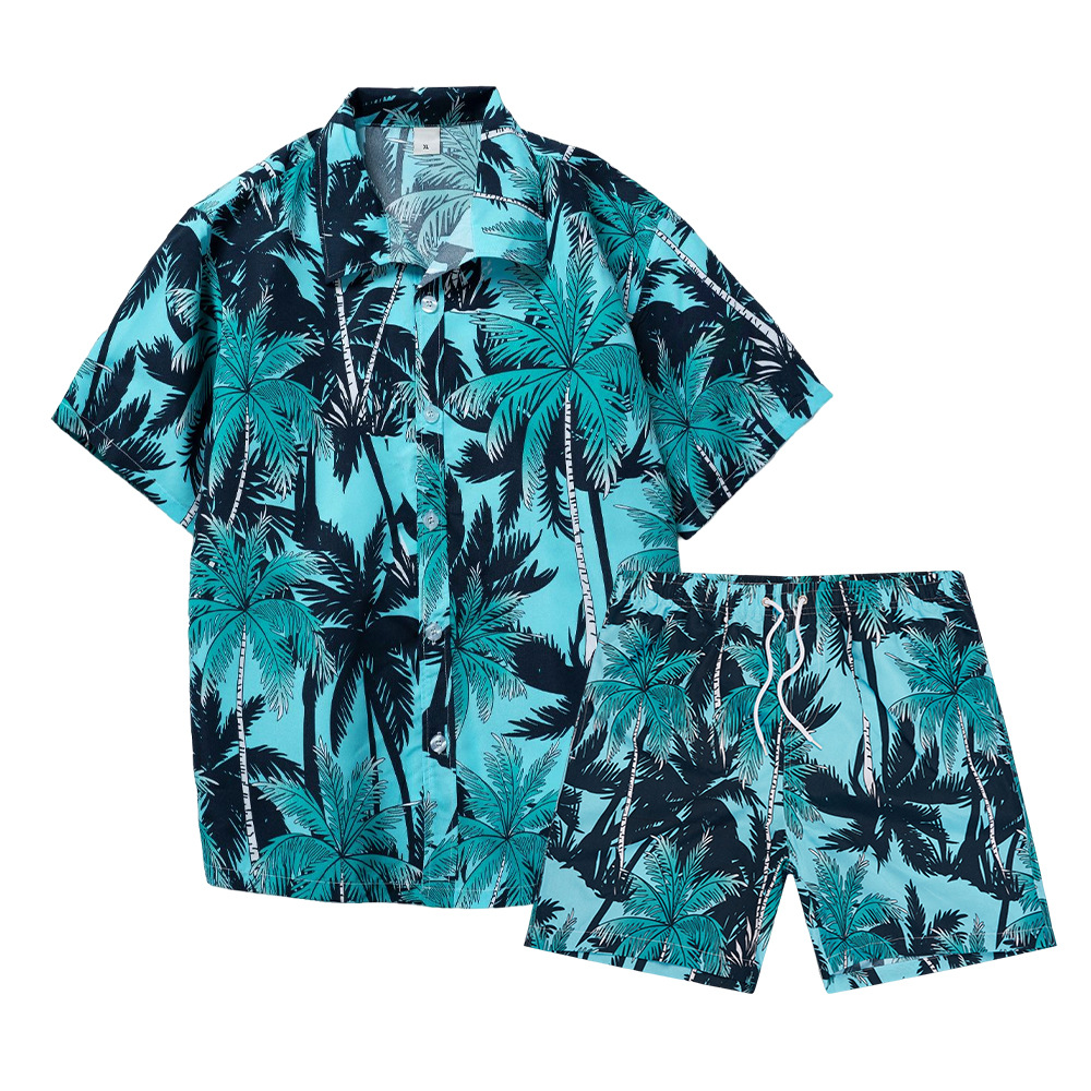 Summer Clothes Fashion - Мужской комплект с 3D-принтом гавайской кокосовой