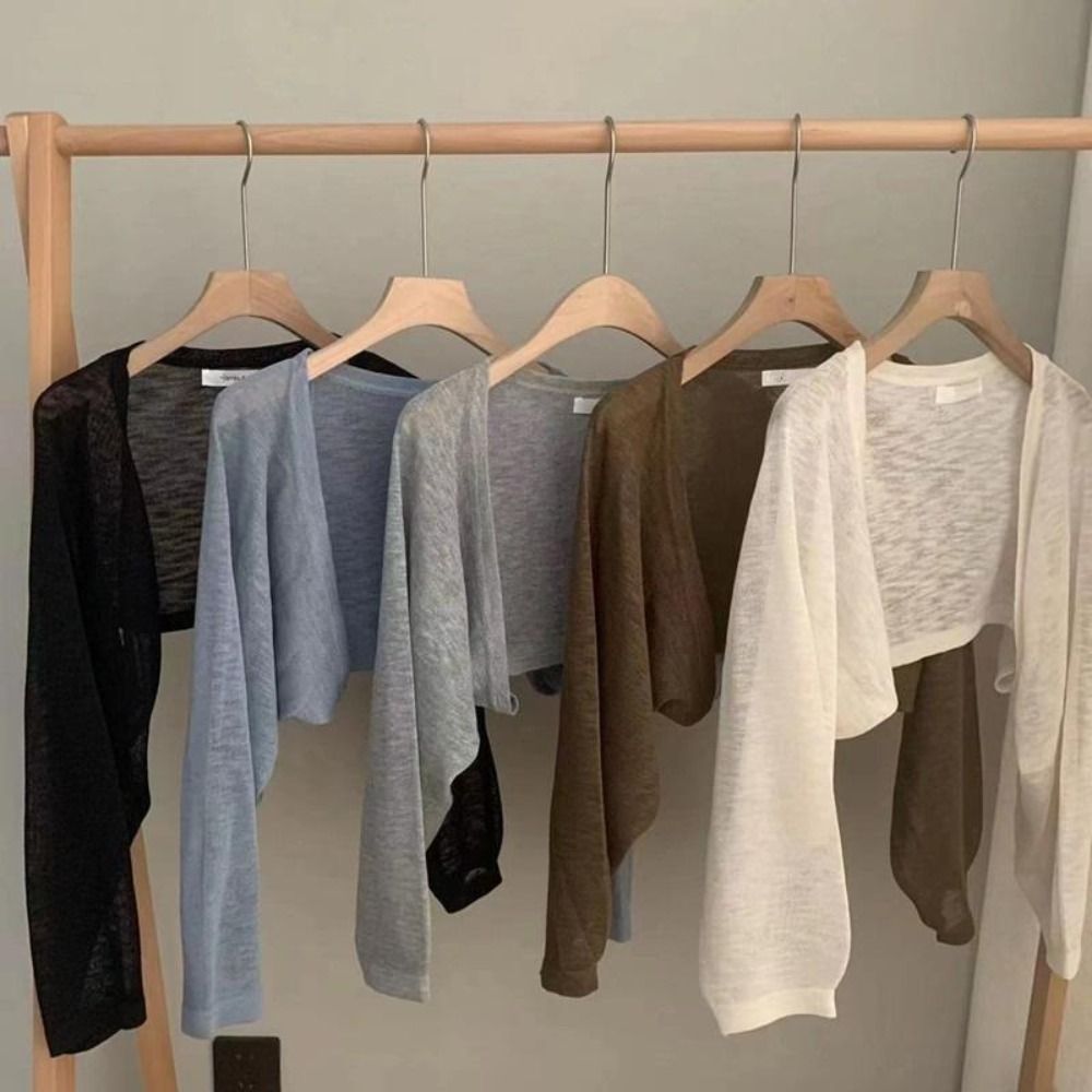 Summer Clothing Design - Новый тонкий солнцезащитный кардиган с рюшами,