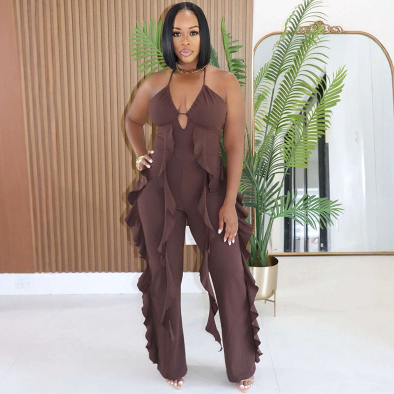 Summer Clothing Holiday - Сексуальные комбинезоны и ромперы с V-образным