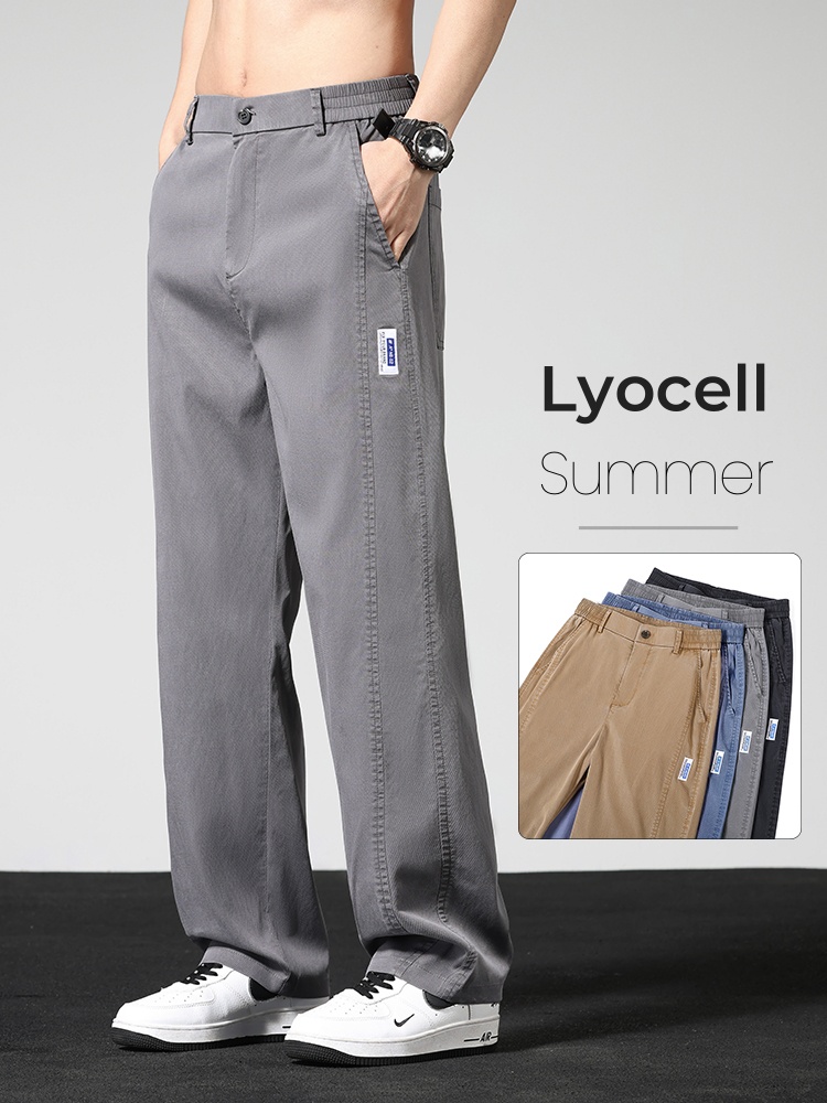 Summer Clothing Brands Men - Летние тонкие повседневные брюки, мужские прямые