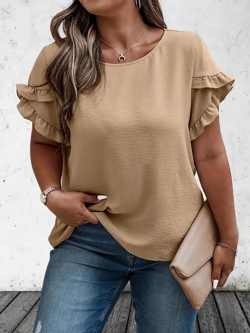Summer Clothing Colors - Весна-лето, женская футболка больших размеров 1XL-5XL