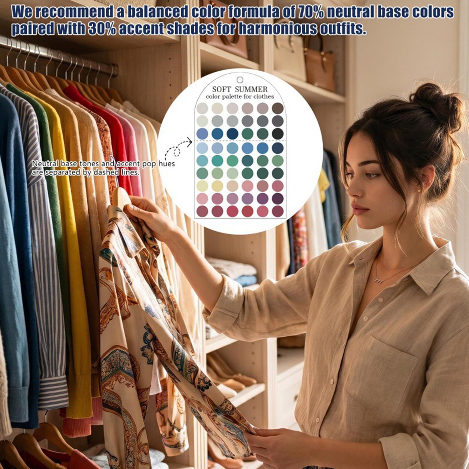 Summer Clothing Palette - Набор из 2 акриловых карточек-палитр с