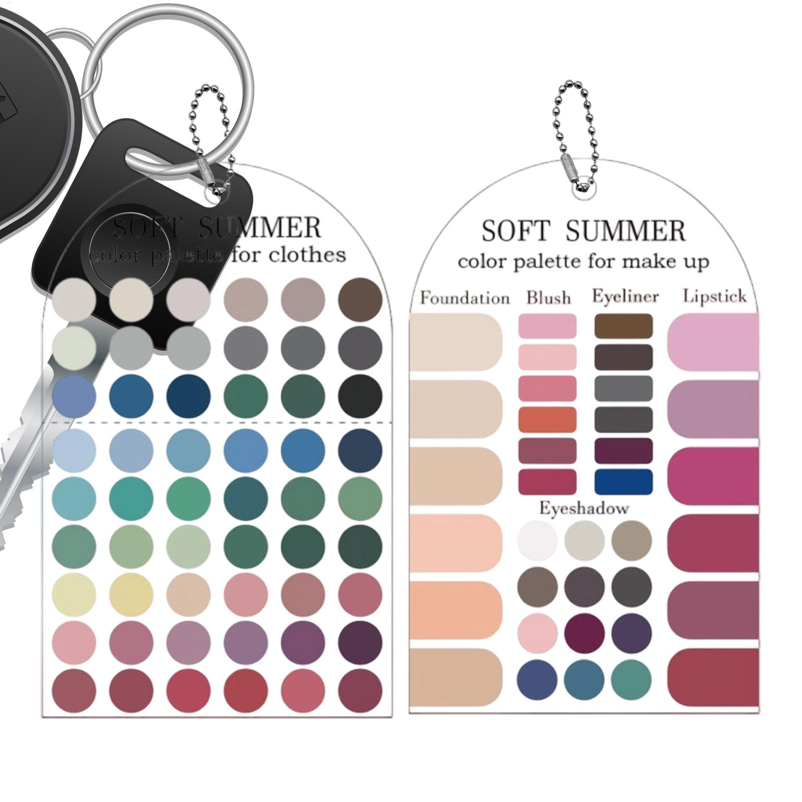 Summer Clothing Palette - Набор из 2 акриловых карточек с
