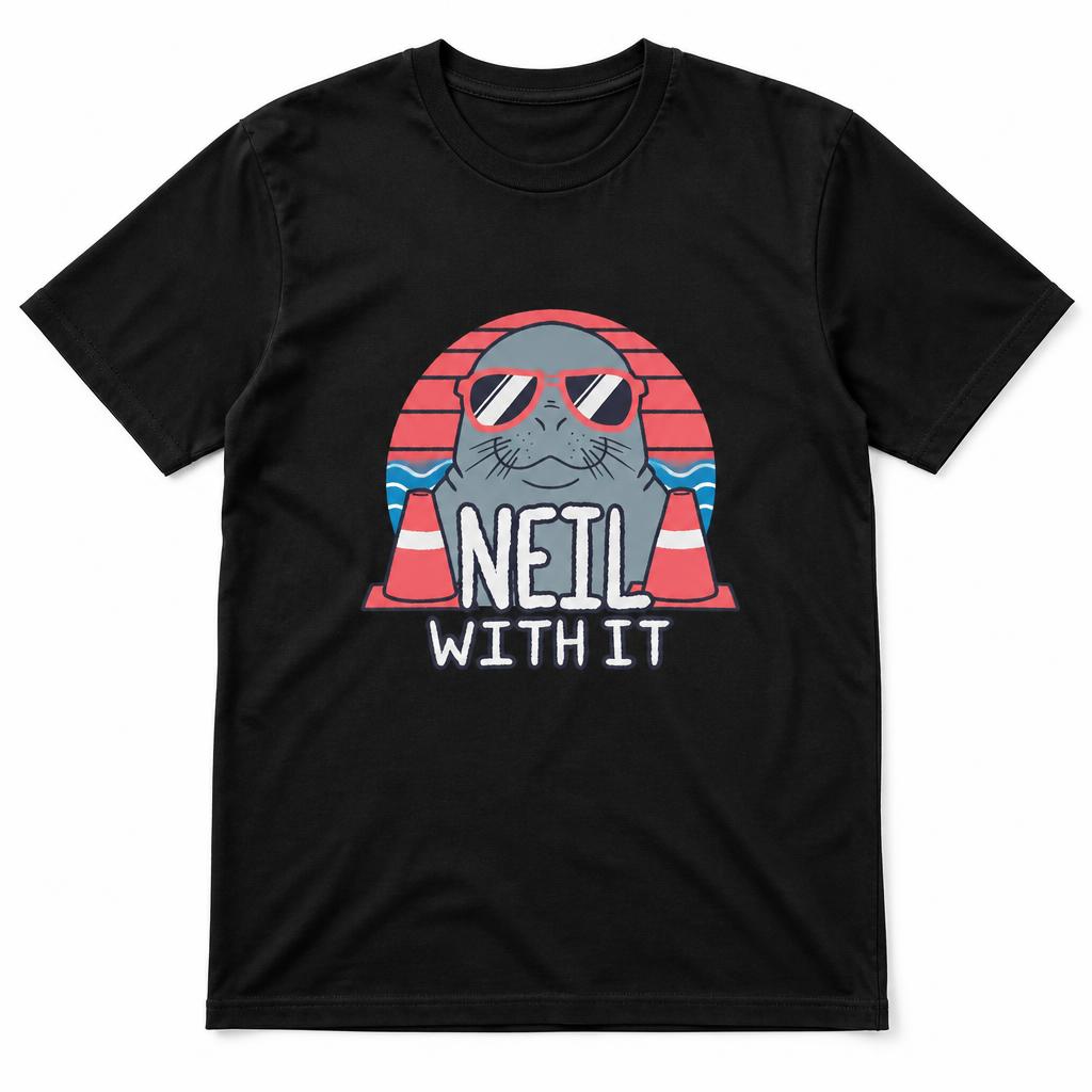 Summer Clothing Deals - Мужская футболка Neil the Seals Deal