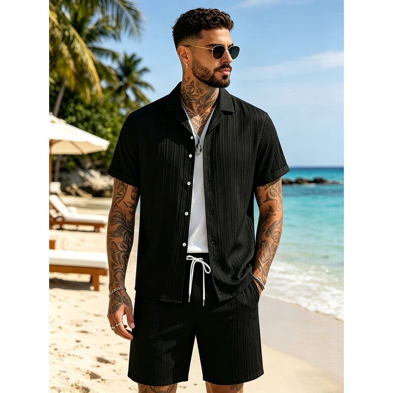 Summer Clothing For A Beach - Мужской летний повседневный костюм: рубашка с