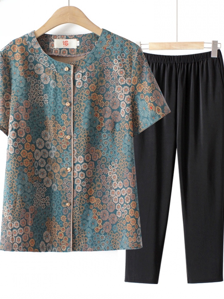 Summer Clothing For Women Over 60 - Комплект из двух предметов в стиле