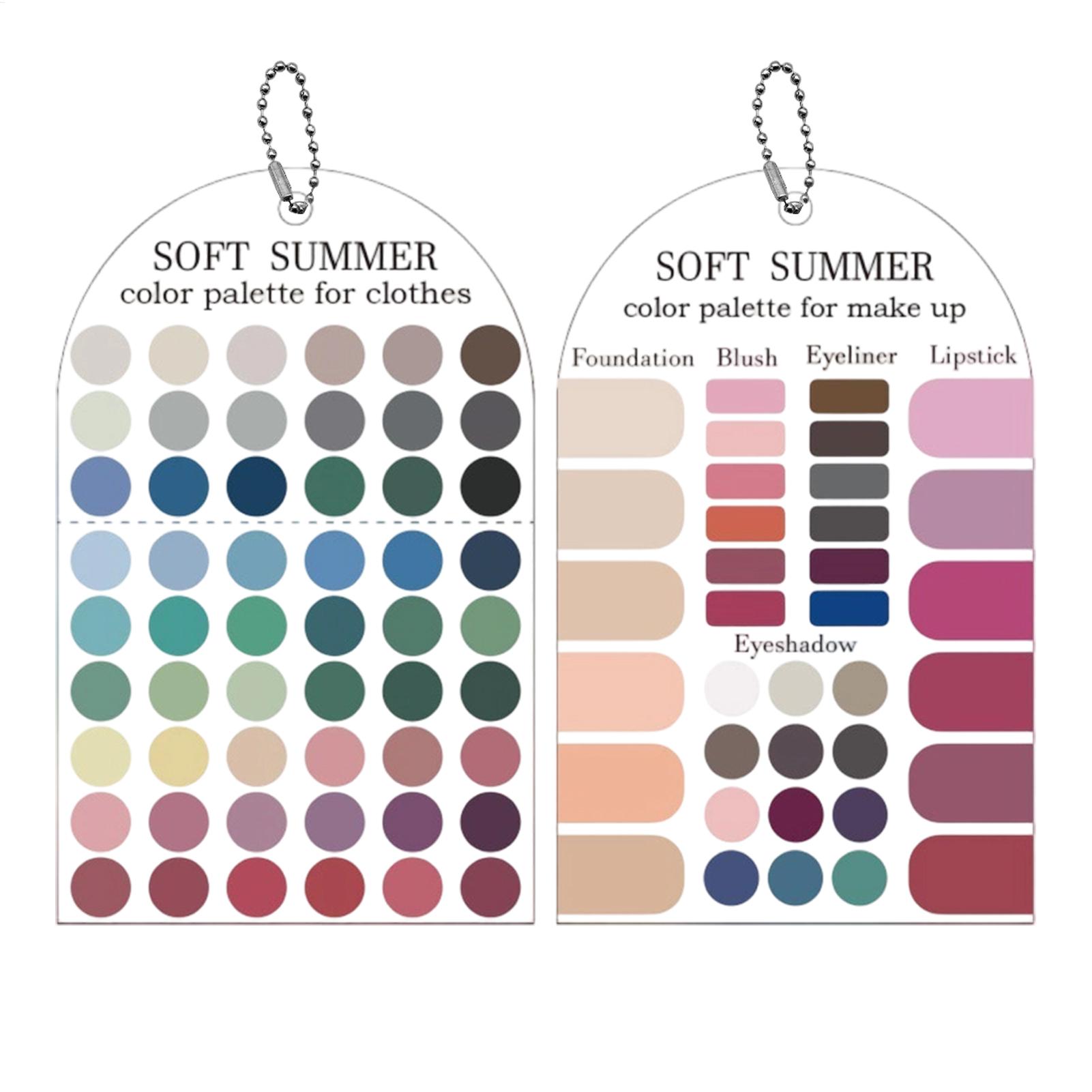 Набор из 2 акриловых карточек- – обзор и цена Summer Clothing Palette