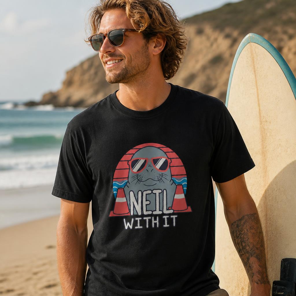 Мужская футболка Neil the Seal – обзор и цена Summer Clothing Deals