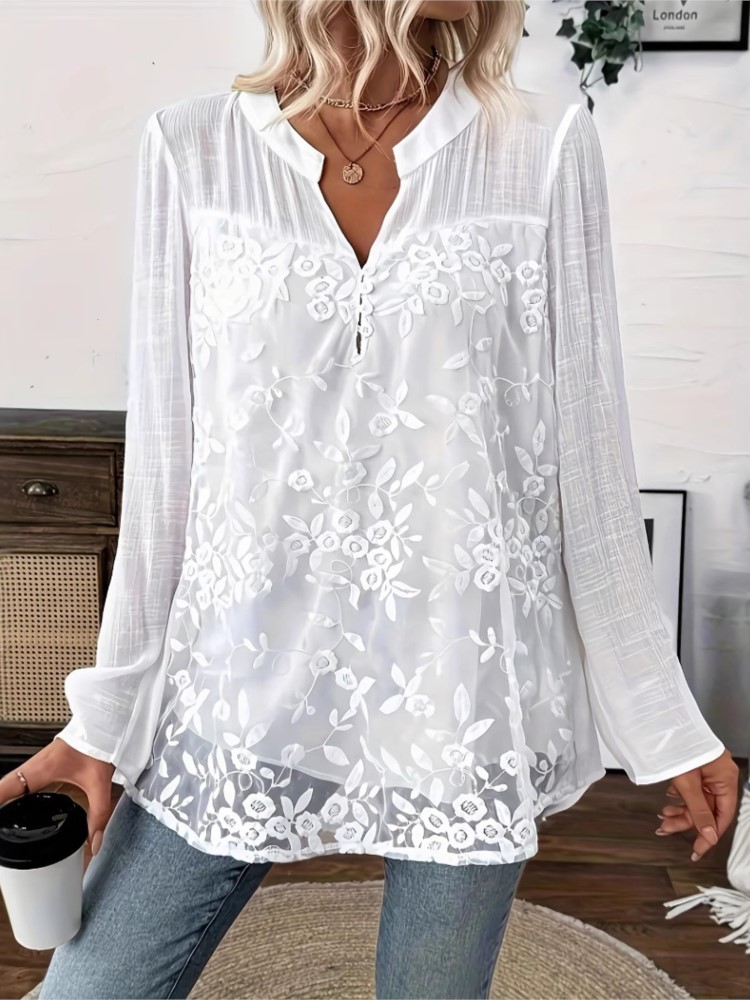 Модная белая кружевная рубашка – обзор и цена Summer Clothing Holiday